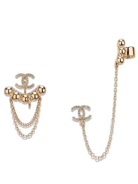 piercing langue chanel|designer Chanel earrings saks.